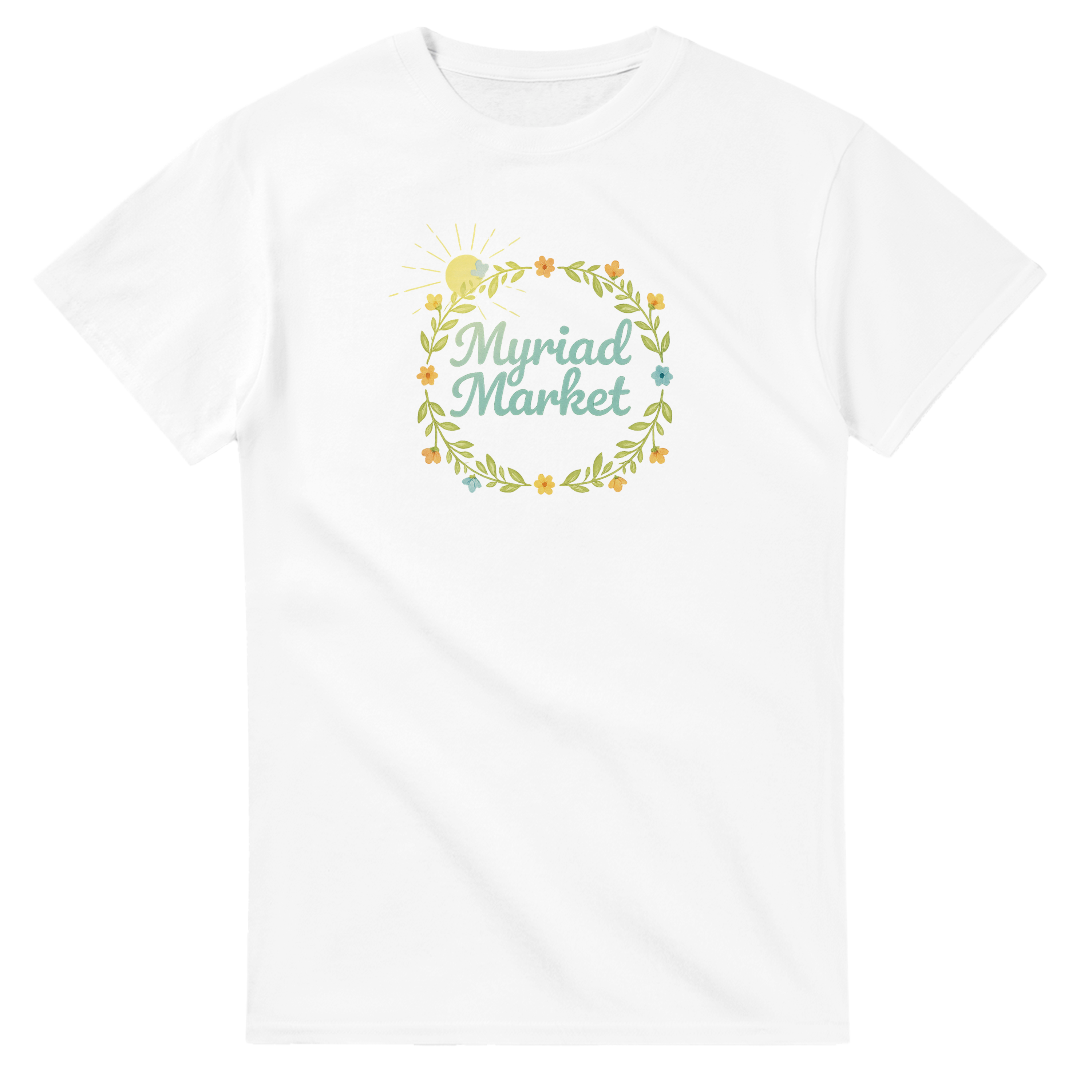 Myriad Market Full Chest Heavyweight Unisex Crewneck T-shirt | Gildan® 5000