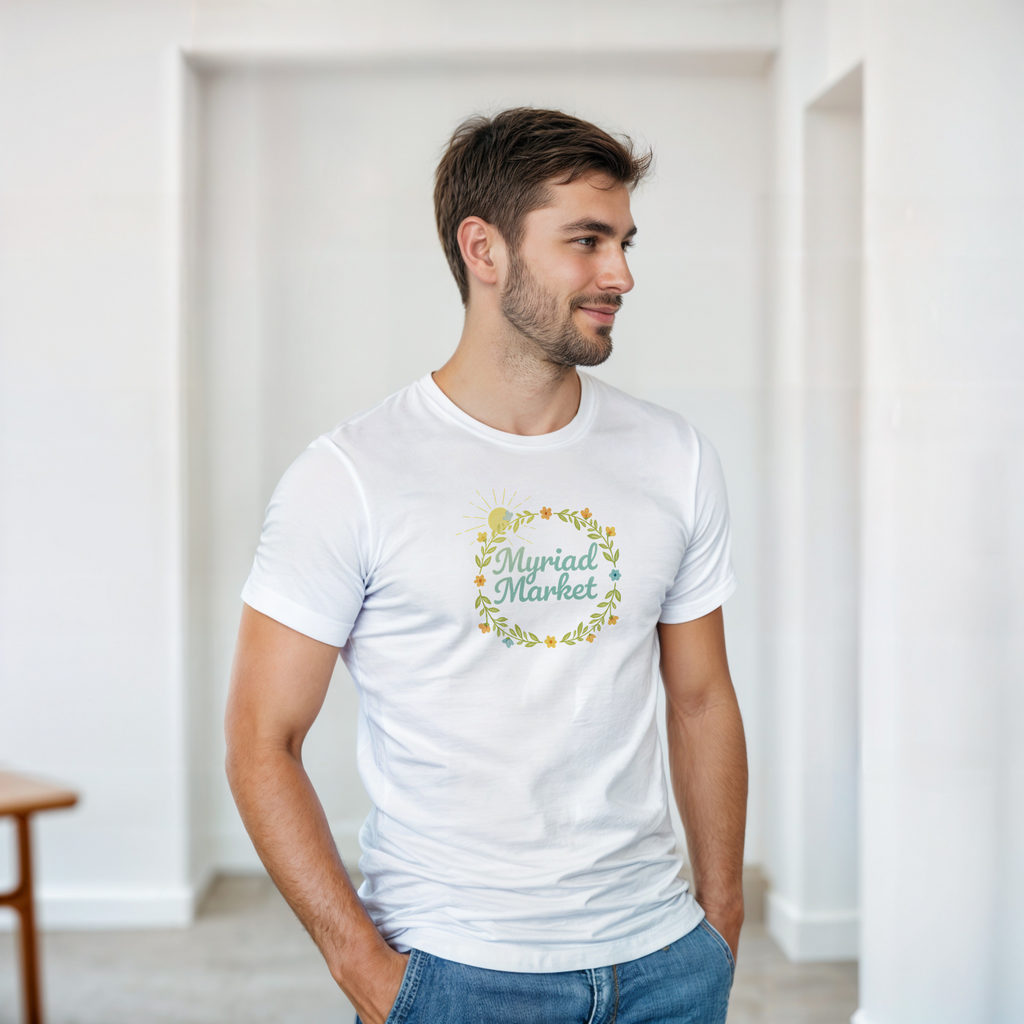 Myriad Market Full Chest Heavyweight Unisex Crewneck T-shirt | Gildan® 5000