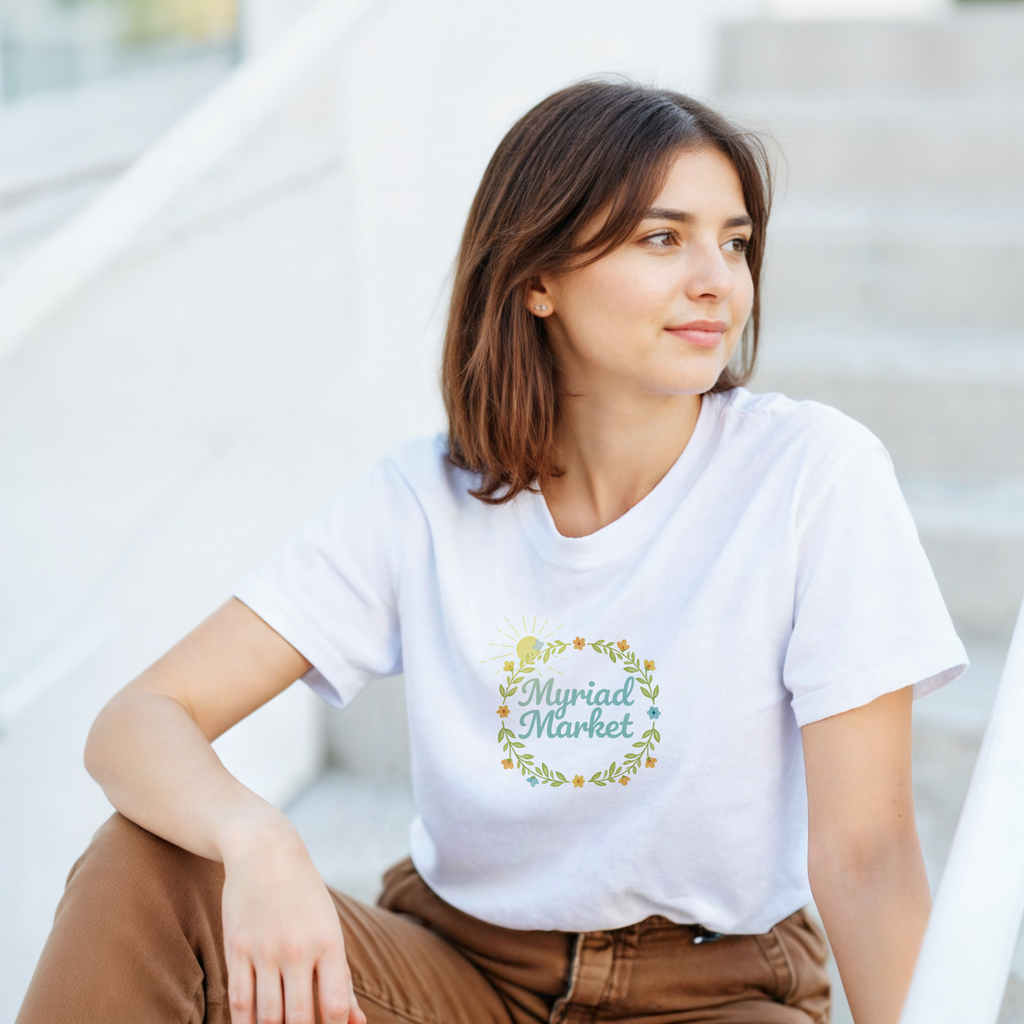 Myriad Market Full Chest Heavyweight Unisex Crewneck T-shirt | Gildan® 5000